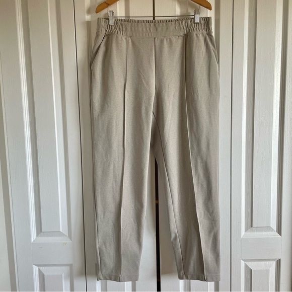 Mondetta Pants - Mondetta Pull on Pintuck Pants Women’s XL Beige Straight Comfort Casual Lounge